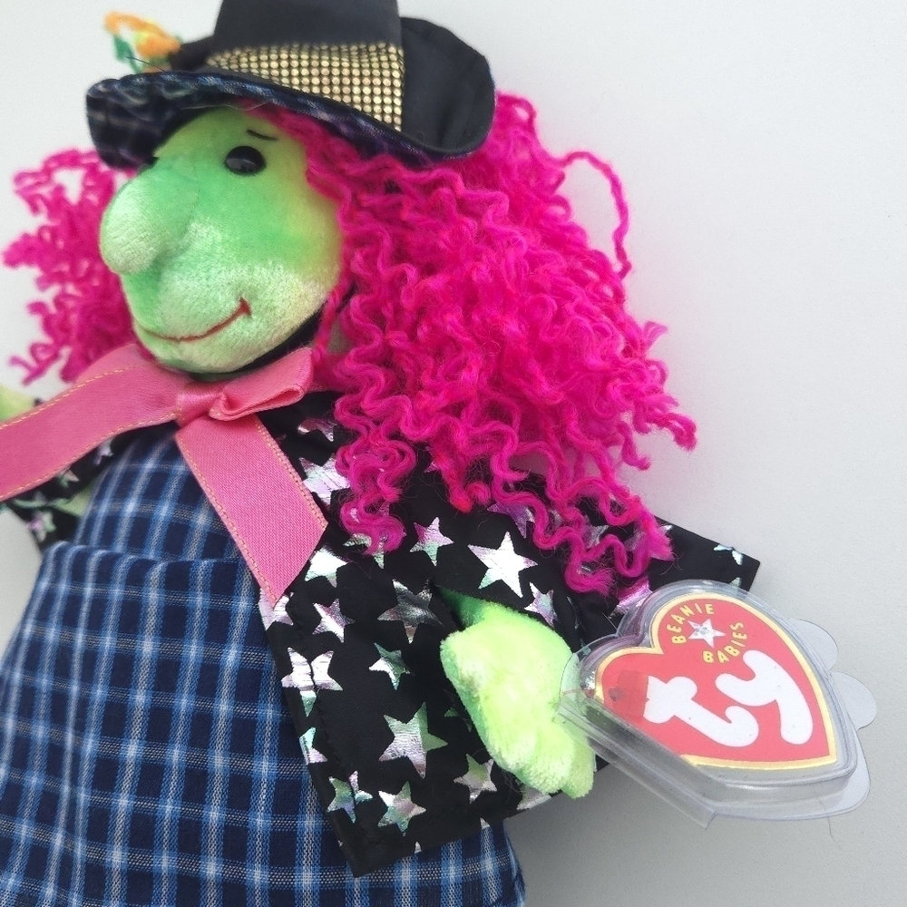 Ty Beanie Babies Scary the Witch Plush Doll 2001 - Picture 8 of 13